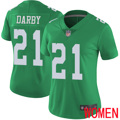 Women Philadelphia Eagles #21 Ronald Darby Limited Green Rush Vapor Untouchable NFL Jersey Football